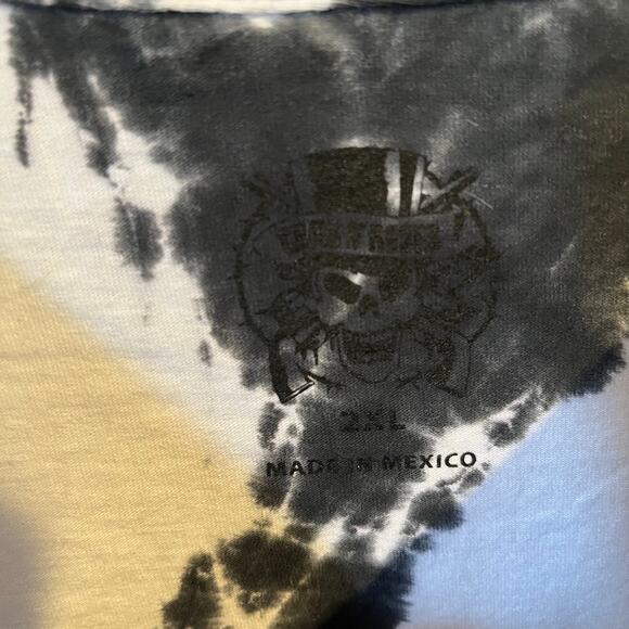 Guns N' Roses Appetite for Destruction Graphic Tie Dye Tee Gray White 2XL - Picture 3 of 6